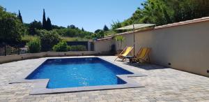 Bazén v ubytování Chambre avec terrasse Argeles sur mer nebo v jeho okolí