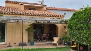 Zahrada ubytování Chambre avec terrasse Argeles sur mer