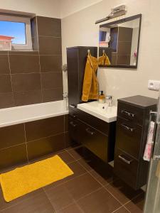 Koupelna v ubytování Apartmány Turkovna