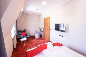 TV a/nebo společenská místnost v ubytování Hotel Lengenfelder Hof