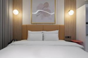 Seosan Hound Hotel客房内的一张或多张床位