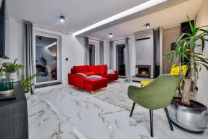 Posedenie v ubytovaní Nowoczesne Apartamenty typu Superior - Bulwary Rabka Zdrój - Balia - Blisko Park Zdrojowy