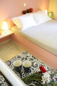 Кровать или кровати в номере Esperides