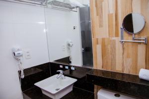 Koupelna v ubytování Grande Hotel Ipatinga