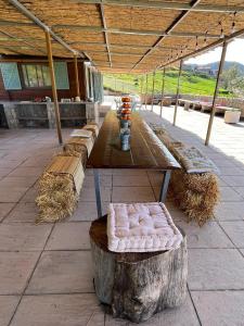 Posezení v ubytování Scandinavian Chalet in the Atlas Mountains - Ifrane