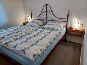 Postel nebo postele na pokoji v ubytování Ferienhaus MEERZeit