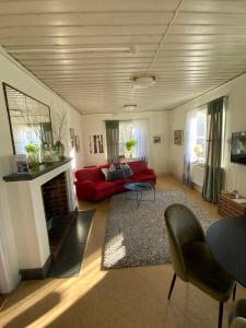 Posezení v ubytování Snöå Bruk Hotell och konferens