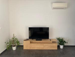 Μια τηλεόραση ή/και κέντρο ψυχαγωγίας στο Bianca apartment