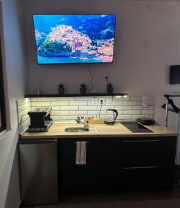 Køkken eller tekøkken på AXD Hayatin Home Studio