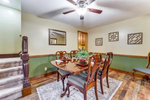 a dining room with a table and chairs at Grill, Dine and Relax Outside Home in Tyrone! in Tyrone