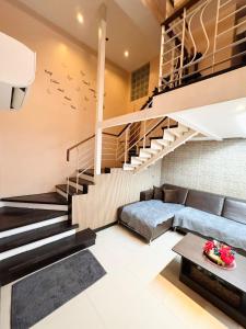 Posezení v ubytování Super Cebu Loft