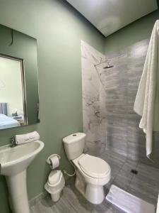 Koupelna v ubytování Hotel Panorama 1947