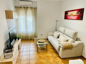 Posezení v ubytování Piso Abril