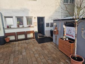 Nhà bếp/bếp nhỏ tại Gästehaus Bräuhaus Lepple