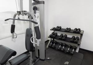 Fitness centrum a/nebo fitness zařízení v ubytování Hotel México Plaza Irapuato