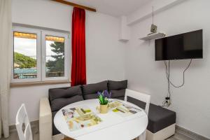 TV a/nebo společenská místnost v ubytování Apartments Martina
