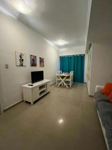 TV a/nebo společenská místnost v ubytování Apartamento a 5 minutos Zona Colonial