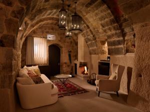 A seating area at Argos in Cappadocia