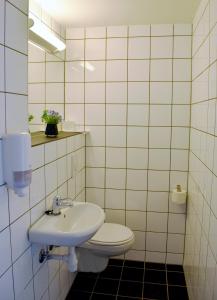 Koupelna v ubytování Rauland Vandrerhjem Akademiet