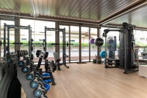 Fitness centrum a/nebo fitness zařízení v ubytování Hotel Residence Esplanade