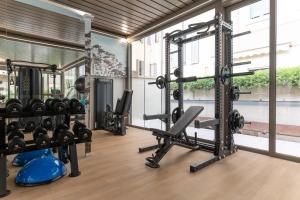 Fitness centrum a/nebo fitness zařízení v ubytování Hotel Residence Esplanade