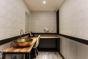 Kuchyň nebo kuchyňský kout v ubytování Moira Hotel + 22 fotografií