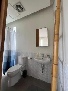 Koupelna v ubytování Casa Avana