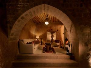 A seating area at Argos in Cappadocia