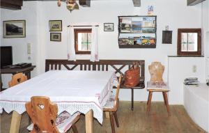 Posezení v ubytování Ferienhaus In Grossklein
