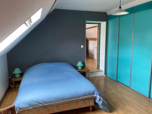 Postel nebo postele na pokoji v ubytování Gîte Baie de Somme à 5 mn de la mer Chez Nath & Jack