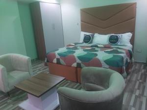 Goodis Apartments Ajah客房内的一张或多张床位