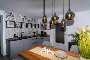 Dapur atau dapur kecil di Oase am Tierpark exklusiv und gehobener Standard +11 gambar