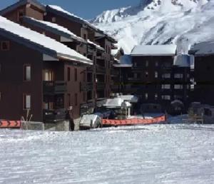 Το Studio cosy à Méribel Mottaret - 27 m² avec balcon τον χειμώνα