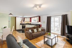 Televiisor ja/või meelelahutuskeskus majutusasutuses Bookbinders Apartments Leeds City Centre