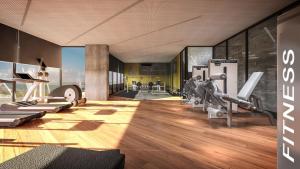 Fitness centrum a/nebo fitness zařízení v ubytování Flat no New Time à beira-mar em Pajuçara