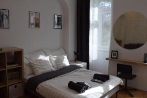 Postel nebo postele na pokoji v ubytování Apartment Vienna 11