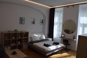 Postel nebo postele na pokoji v ubytování Apartment Vienna 11