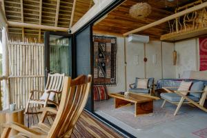 Χώρος καθιστικού στο Tierra Encantada