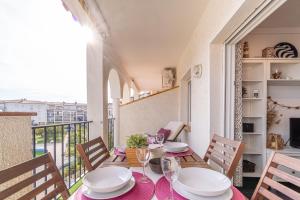 Balkón alebo terasa v ubytovaní Apart-rent Apartment Sant Maurici 0137