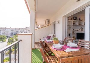Balkón alebo terasa v ubytovaní Apart-rent Apartment Sant Maurici 0137