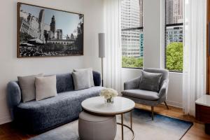 O zonă de relaxare la Bryant Park Hotel