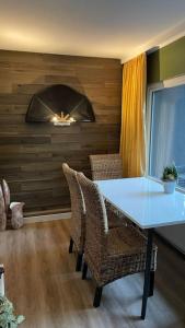 Χώρος καθιστικού στο Ferienhaus mit Privatsauna
