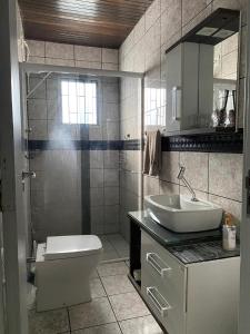 Koupelna v ubytování Refúgio do Descanso