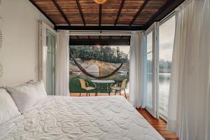 Letto o letti in una camera di Hotel Pietrasanta