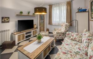 Televisyen dan/atau pusat hiburan di 2 Bedroom Cozy Apartment In Buzet
