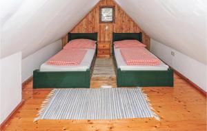 Postel nebo postele na pokoji v ubytování Ferienhaus In Grossklein