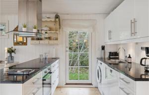 Kuchyň nebo kuchyňský kout v ubytování 3 Bedroom Pet Friendly Home In Hornbæk