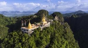 a building on top of a mountain with trees at OYO 675 Phu Ching Resort in Ao Nang Beach