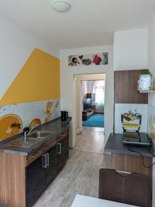 Η κουζίνα ή μικρή κουζίνα στο Stylisches 2 Zimmer Apartment zum Abschalten