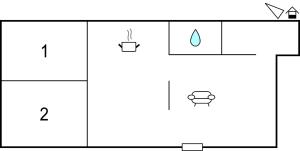 Půdorys ubytování Apartment Vir Iii